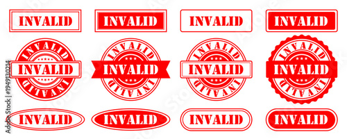 SET STAMP TEXT INVALID  ILLUSTRATION
