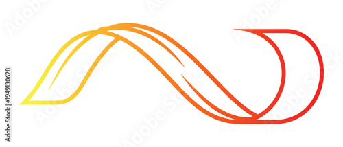 Energy flow gradient swoosh wave abstract design element
