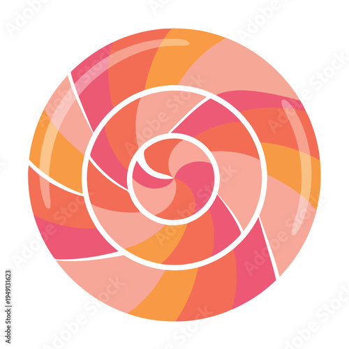 vector illustration of a colorful spiral