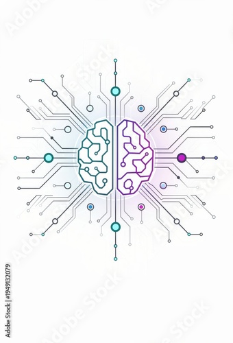 Complex neural network designs illustrating the integration of artificial intelligence into modern cognition showcasing innovative digital connections and technological advancements