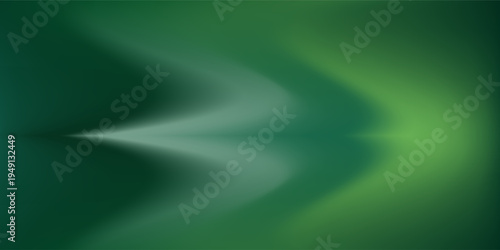 Abstract blurred gradient mesh background in green.
