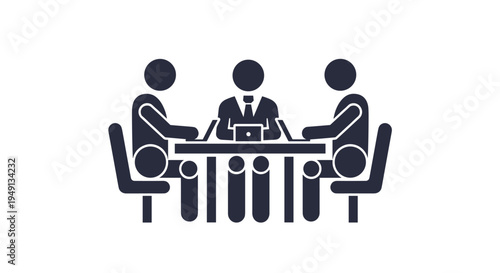 Business Meeting and Team Collaboration Icon