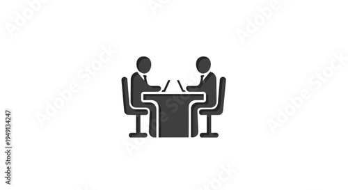 Business Meeting Discussion Interview Icon