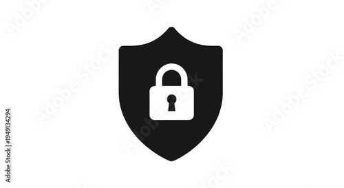 Shield with Lock Icon