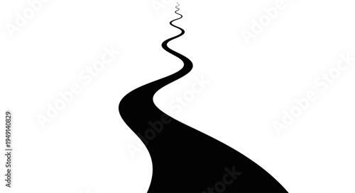 Smoke rising in the air.