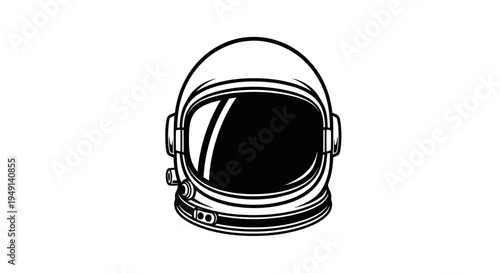 Astronaut Helmet Space Suit Closeup.