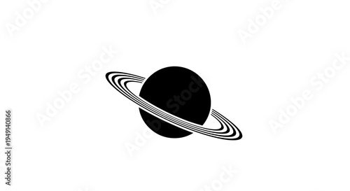 Saturn Planet with Ring System.