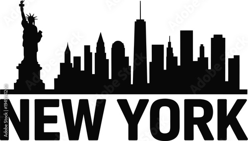 New york city skyline silhouette