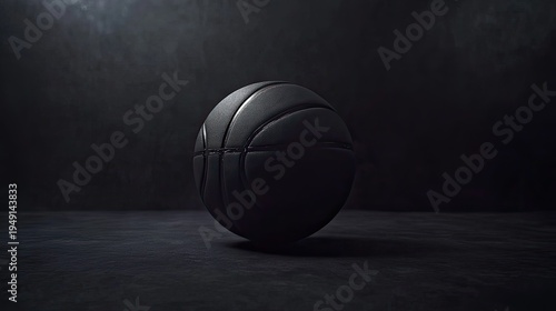 Wallpaper Mural Black Basketball Isolated on Dark Background for Sport Concept Torontodigital.ca