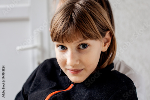 mother with daughter hugging, lifestyle people concept