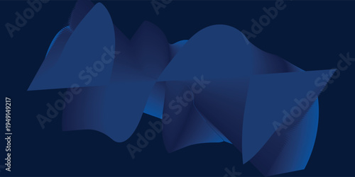 Black dark navy blue silver abstract pattern background. Geometric shape. Line triangle angle fold polygon diamond modern blue