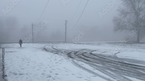 Large Winter Storm Snowfall In Mid-South USA, Western Tennessee
