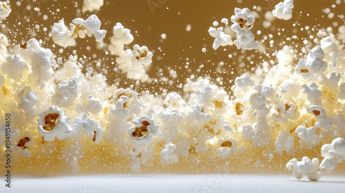 Popcorn Exploding in Mid-Air