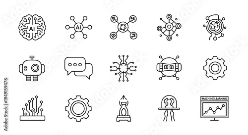 Black and white line art icons.