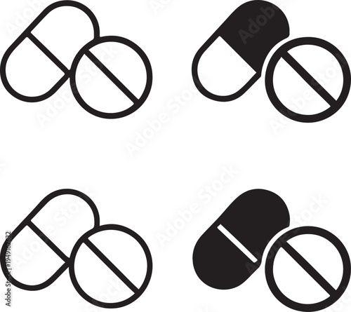 Isolated Drug Abuse Prevention Icon Design, Drug Abuse Prevention icon, Drug Abuse Prevention vector symbol, public health protection concept, anti drug campaign illustration