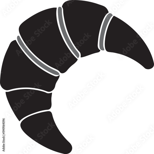 Black and white vector illustration of a shark and fish silhouette featuring a fashion lady in an art deco dress design with a model mannequin body