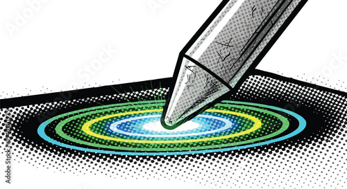 Precision Digital Interaction Concept Representing Cutting-Edge Design Innovation and User Experience Strategy for Creative Agencies