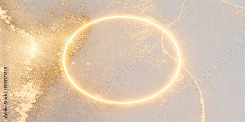 An abstract galaxy illustration featuring a glowing blue sphere and dark cosmos bubbles creates a celestial background inspired by a solar eclipse and the light of a distant star