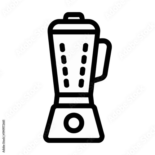 A vector illustration of a kitchen blender for mixing smoothies