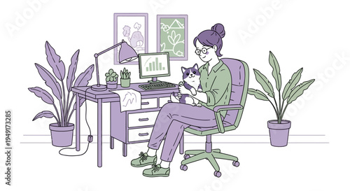 Elevating the Employee Experience: A Modern Professional Navigating Data Analysis with Pet-Friendly Work-Life Balance Solutions