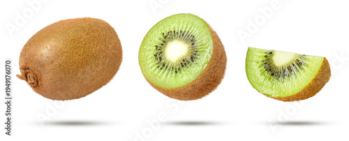 Fotografie kiwi fruit on transparent background