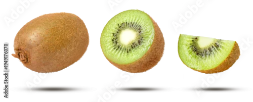 Obraz  z motywem kiwi fruit on transparent background