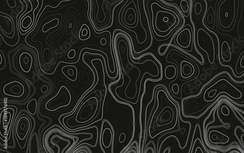Abstract topographic contours map background. Topography lines and circles background. Vector design.