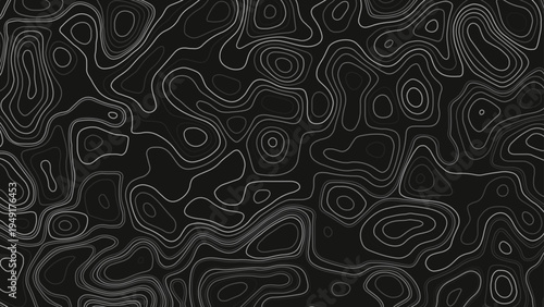 Topographic map pattern background vector. Abstract mountain terrain map background with abstract shape line texture. Design illustration
