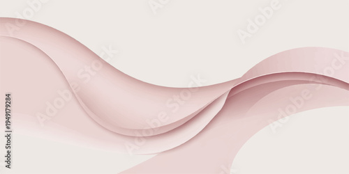 Abstract pink background with smooth smoke waves and blue light lines creates a silk texture motion wallpaper and flowing vector art pattern