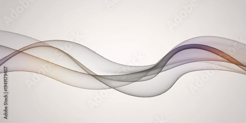 An abstract blue smoke background featuring a futuristic wave pattern with smooth digital curves and flowing light swirls for a modern vector art wallpaper design