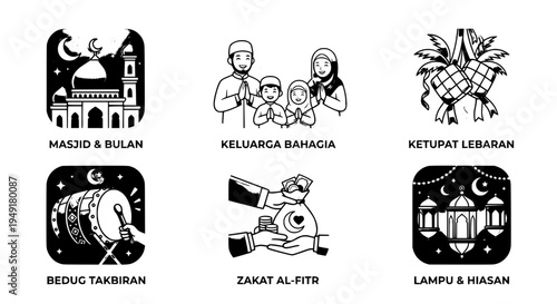 set of vector images