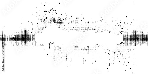 Black and white grunge. Abstract monochrome texture. Vintage old background of scratches, halftone line