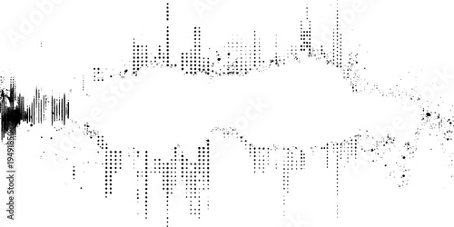 Vector illustration of abstract black and white grunge texture background. 