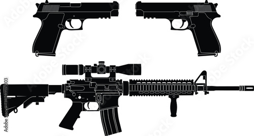 Black silhouette conference table vector illustration showing group of professionals in business attire discussing teamwork, negotiation, and corporate decision‑making concept artwork