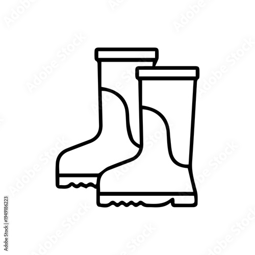 Rain Boots Illustration