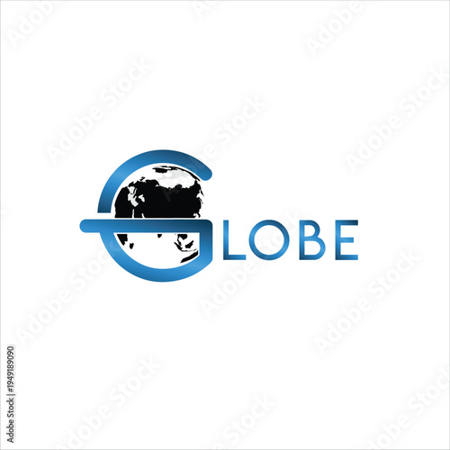 Modern Globe Logo with Letter G – Global Technology and International Business Concept