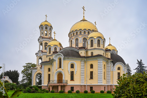Bild auf Leinwand Orthodox Cathedral of Mary Magdalene in Nalchik city, Kabardino-Balkaria Republi