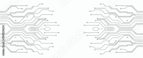 circuit board electronics digital technology banner