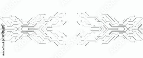 circuit board electronics digital technology banner