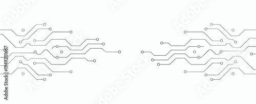 circuit board electronics digital technology banner