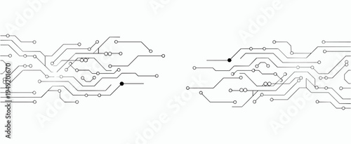 circuit board electronics digital technology banner