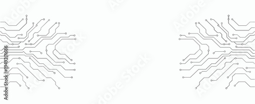 circuit board electronics digital technology banner