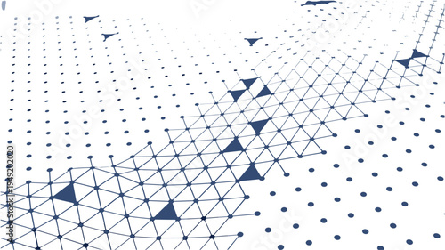 Abstract technology background. Plexus mesh backdrop. Vector