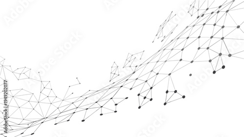 Abstract technology background. Plexus mesh backdrop. Vector