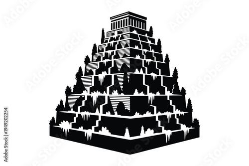 Fotografía Hanging gardens of babylon illustration