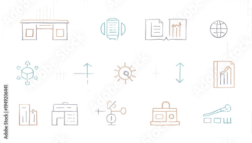 A simple, hand-drawn illustration depicting a data flow concept, ideal for presentations, infographics, or articles on information management and syst