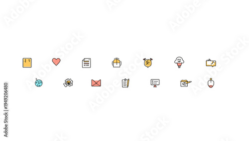 A playful, hand-drawn illustration featuring a letter, a heart, and a whimsical face. Ideal for blog posts, social media graphics, or conveying lighth