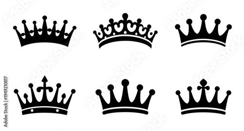 crown, royal, king, queen, monarchy, regal, luxury, tiara, noble, prestige, power, authority, emblem, badge, symbol, icon, silhouette, black, shape, design, graphic, vector, clipart, illustration, art