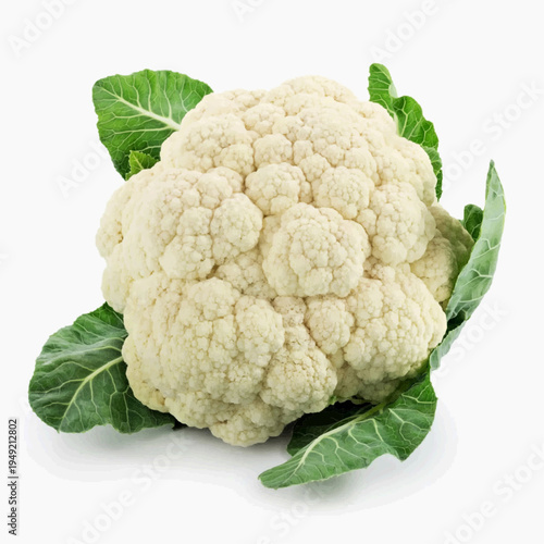 cauliflower isolated on white background