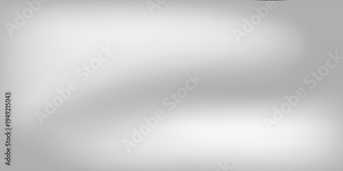 Silver foil background with metal mirror texture. Chrome gradient surface with light gloss simple abstract vector eps10.